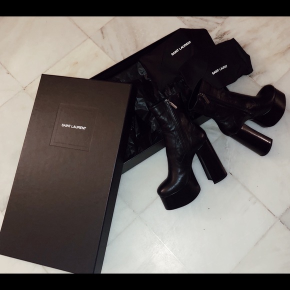 SAINT LAURENT BILLY PLATFORM BOOTIE // SIZE 38 - Picture 4 of 8